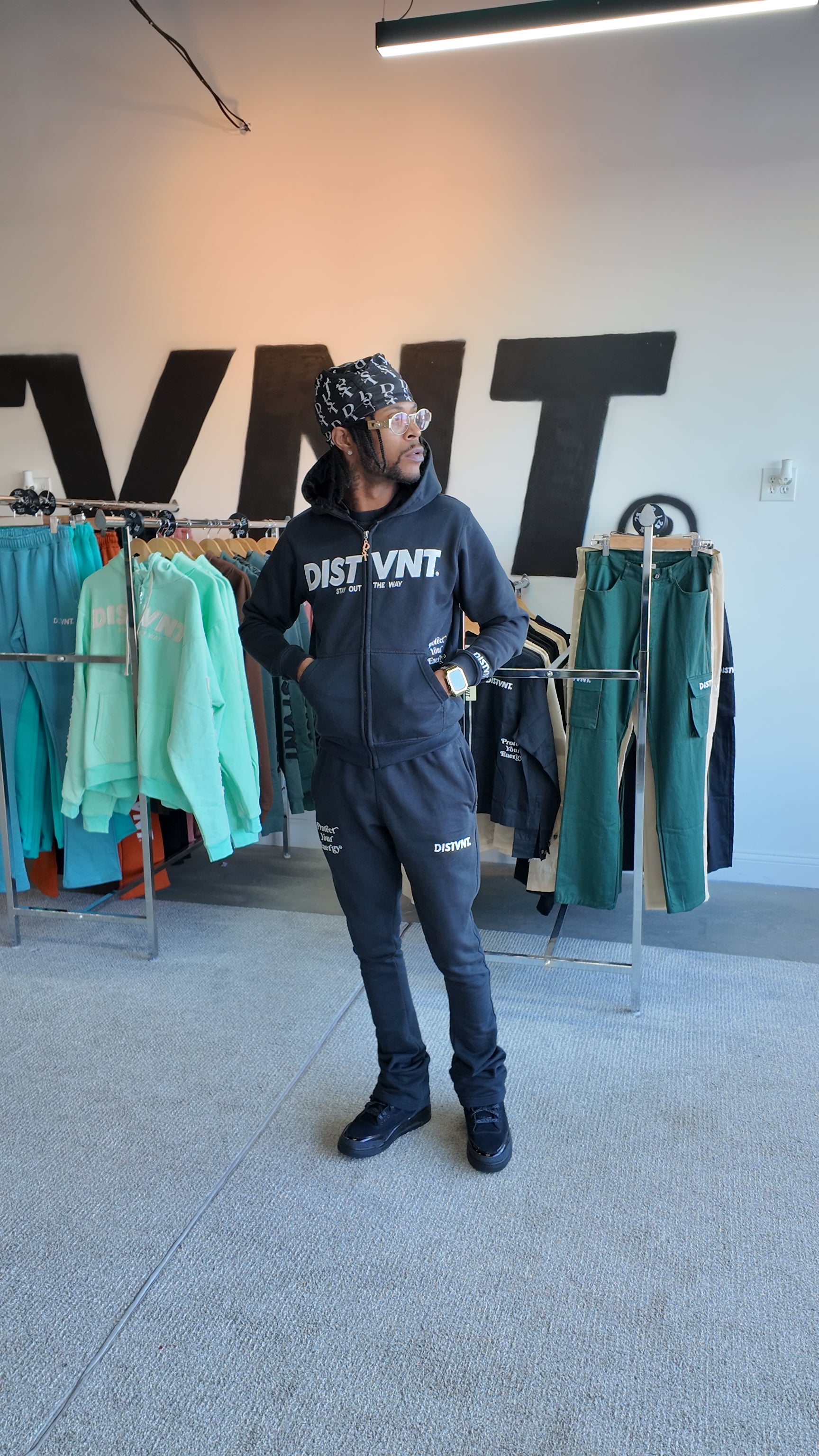 HEAVYWEIGHT Black Zip Hoodie