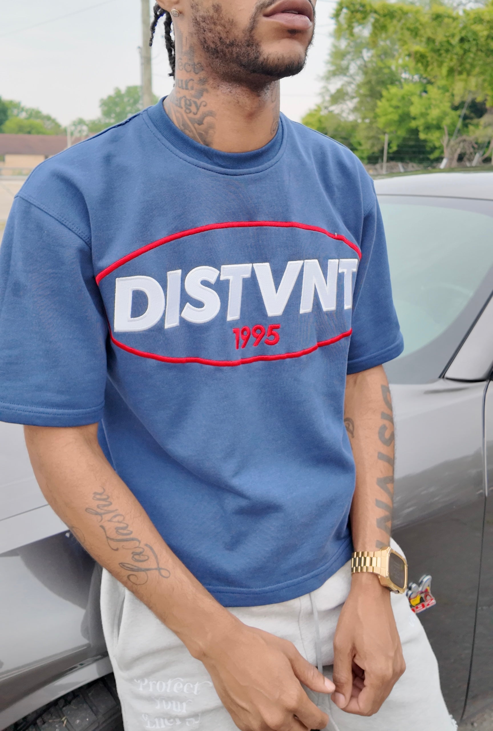 Heavyweight Boxy Round Logo Tee