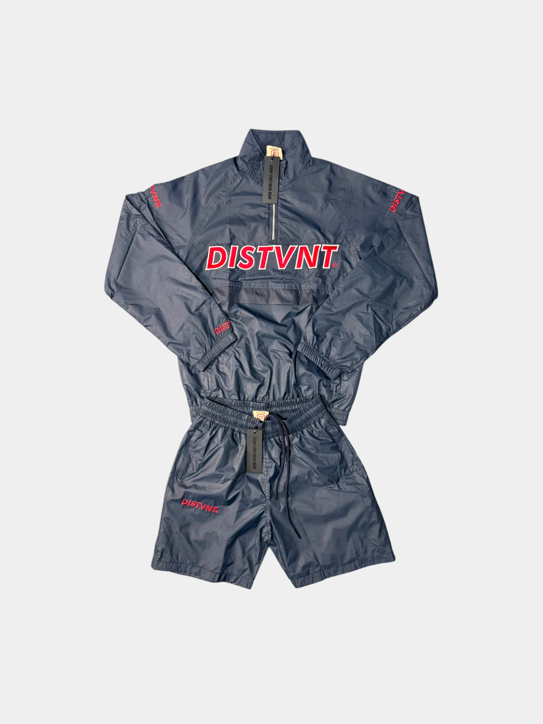 QUARTER-ZIP WINDBREAKER SHORT SET