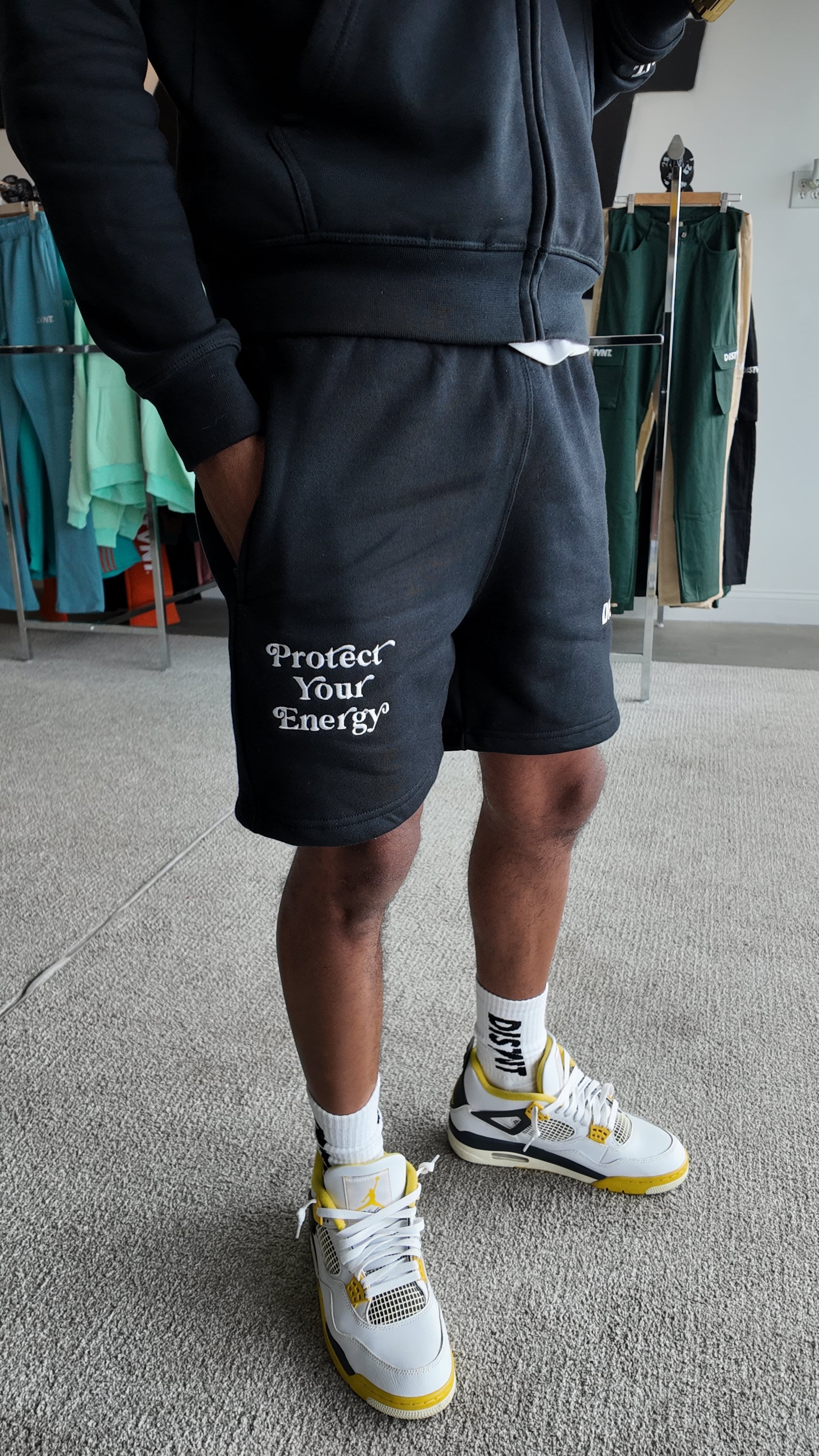 HEAVYWEIGHT Black Sweat Shorts